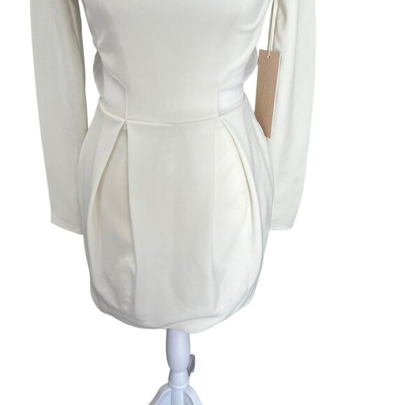 Vivian Chan Alena White Cut Out Mini Dress NWT Size XS - Picture 7 of 12